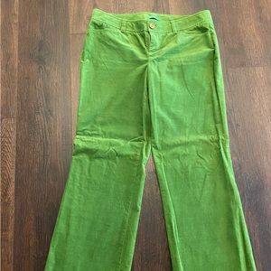 Beautiful green cords from Lilly Pulitzer size 10 “palm beach fit”